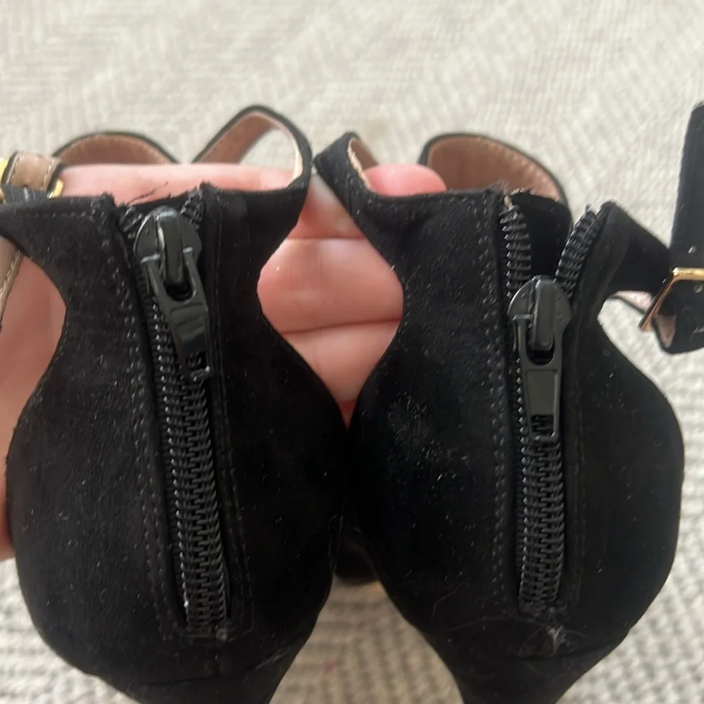 Elegant Black High Heel Sandals